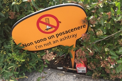 Fiori dai mozziconi? L&#039;Italia lancia la sfida