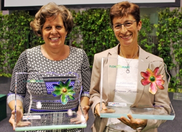 Premio Fabio Rizzi 2014: Anna Maria Asseretto, &quot;Floricoltore dell&#039;Anno&quot; Giovanna Pavarin, &quot;Professionista del Verde&quot;
