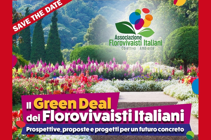 Martedì 14 Settembre, a Roma va in scena “Il Green Deal dei Florovivaisti Italiani”. Evento in presenza e digitale