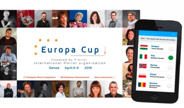 Al via la Coppa Europea dei Fioristi 2016: sostieni e vota il tuo concorrente preferito